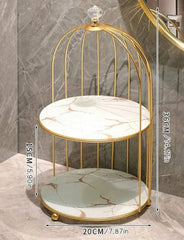 Double Layer Cosmetic Storage Box – Makeup Organizer Cage