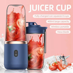 2 in 1 Portable Electric Juicer – 300ML Smoothie Blender