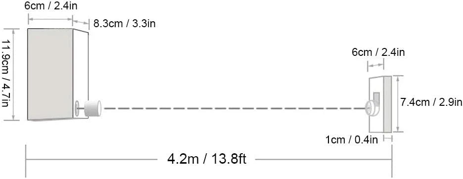 Adjustable Stainless Steel Clothesline – 4.2m Durable Rope