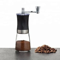 Transparent Manual Coffee Grinder – Portable Hand Crank Mill