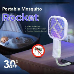 Electric Mosquito Killer Racket – 2-in-1 Rechargeable Bug Zapper