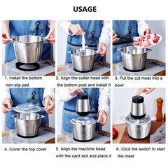 3L Food Processor – Manual Chopper