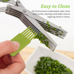 InnovaGoods 5-in-1 Multi-Blade Kitchen Scissors – Multi-Purpose Cutter