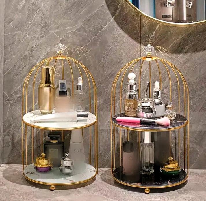 Double Layer Cosmetic Storage Box – Makeup Organizer Cage