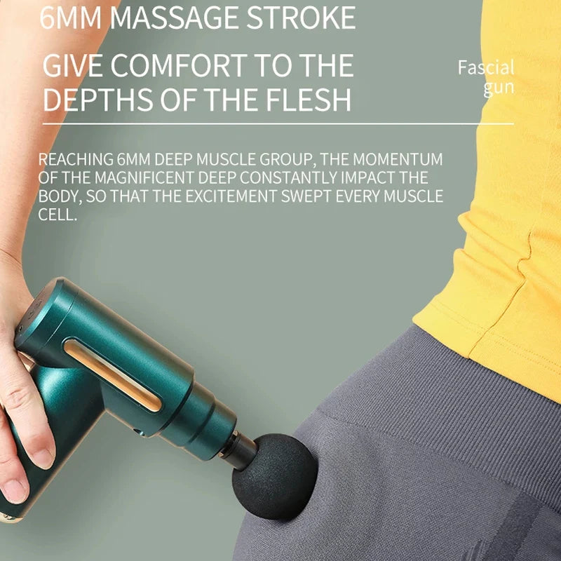Facial Massager Gun, Cordless Handheld Deep Tissue Muscle Massager