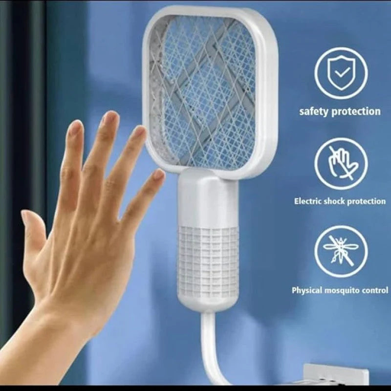 Electric Mosquito Killer Racket – 2-in-1 Rechargeable Bug Zapper