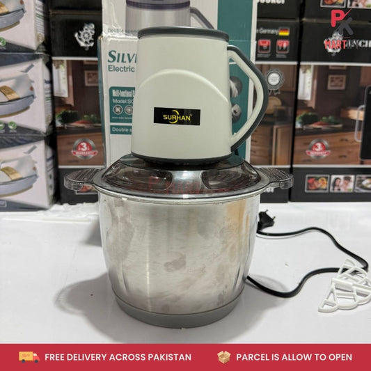 Silver Crest Electric Meat Chopper – 1000W Multi-Function Grinder & Food Chopper 3L