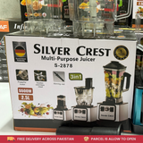 Silver Crest 3-in-1 Blender & Juicer Machine | 5500W Powerful Motor | Model S-2878