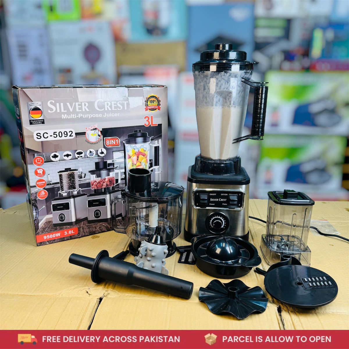 Silver Crest 8-in-1 Food Processor SC-5092 | 3L | Multi-Function