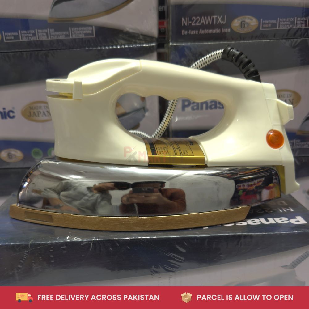 Panasonic NI-22AWTXJ Heavy Duty Dry Iron 1000W | Non-Stick Soleplate