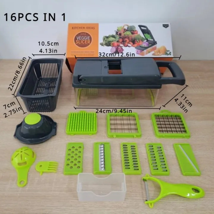 16 in 1 Multifunctional Vegetable Slicer