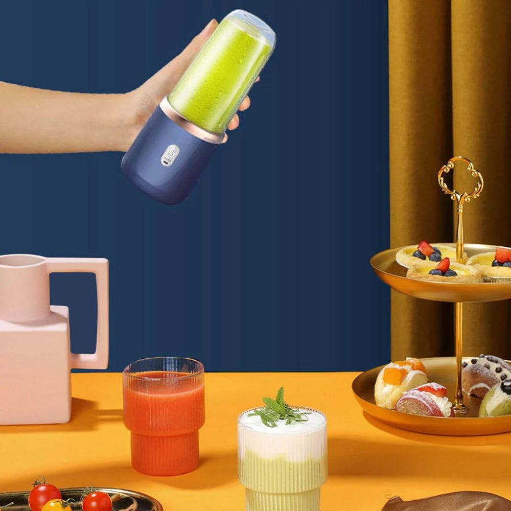 2 in 1 Portable Electric Juicer – 300ML Smoothie Blender