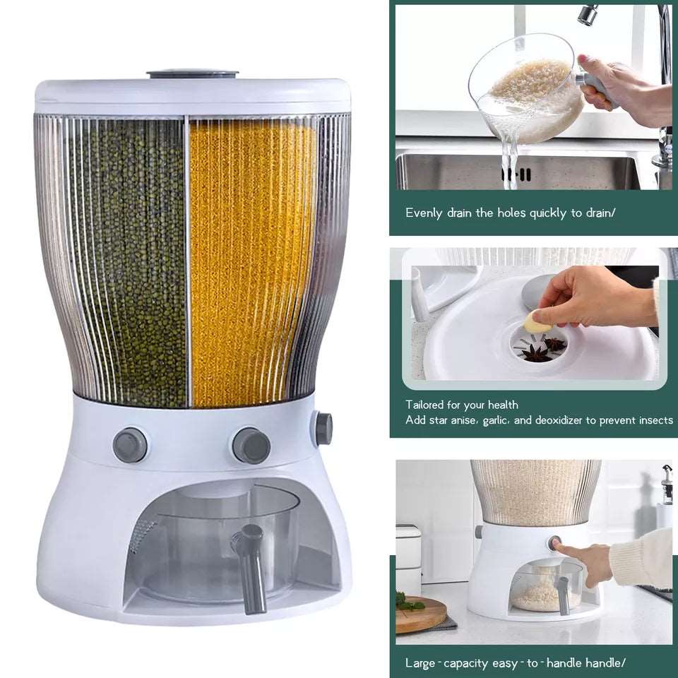Cereal Dispenser (4 Part Rotating) – Dry Food Storage