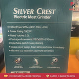 Silver Crest Electric Meat Chopper – 1000W Multi-Function Grinder & Food Chopper 3L