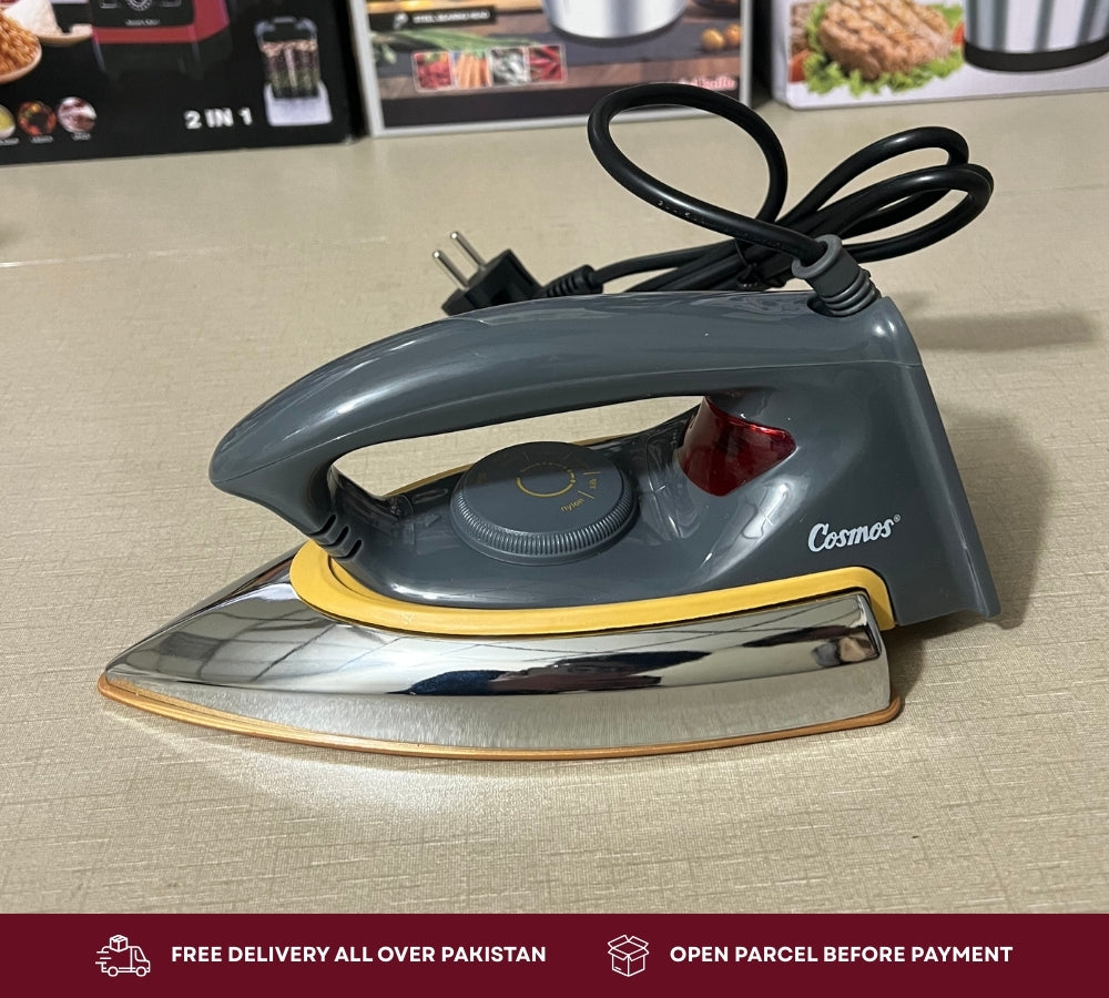 Cosmos Electric Iron CIS-318 F1 – 400W | Ceramic Coated | Made in Indonesia