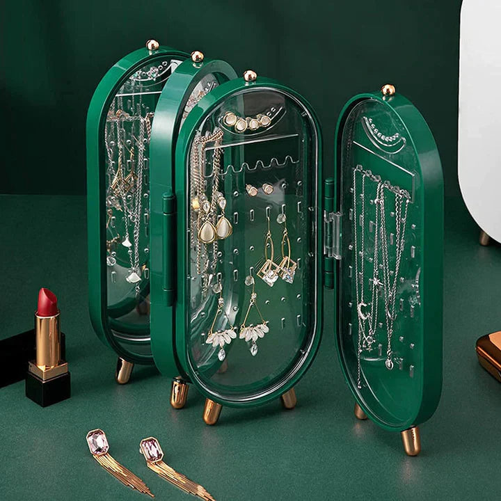 Acrylic Foldable Jewelry Storage Box – Transparent Organizer
