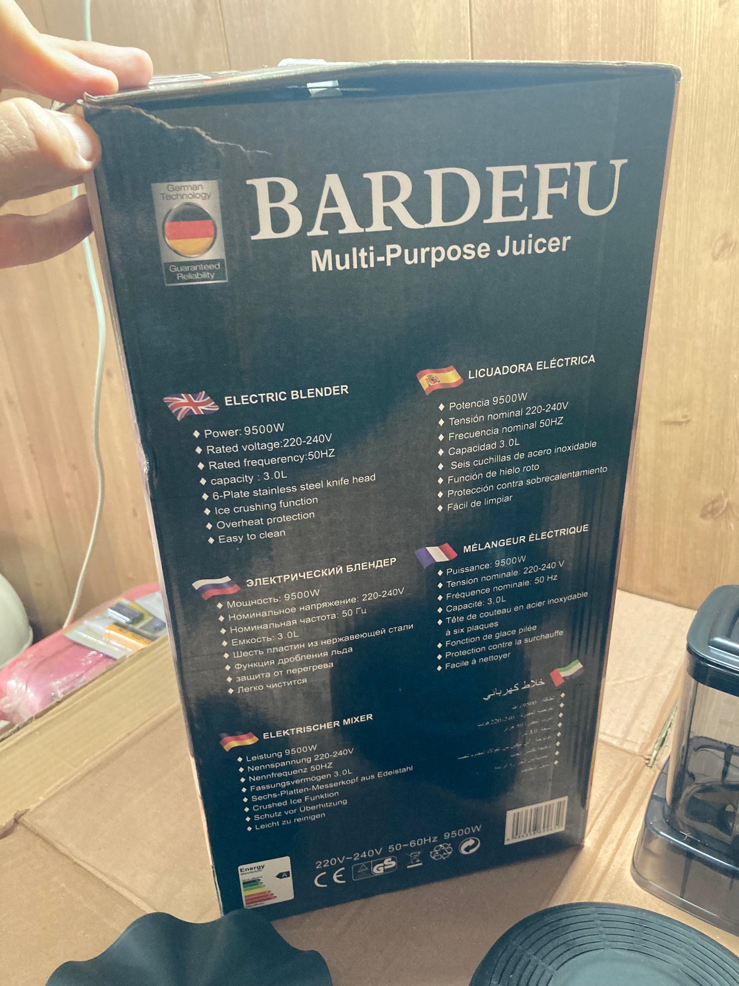 BARDEFU Germany Lot Imported 6-in-1 Multi-Purpose Blender BF-5052
