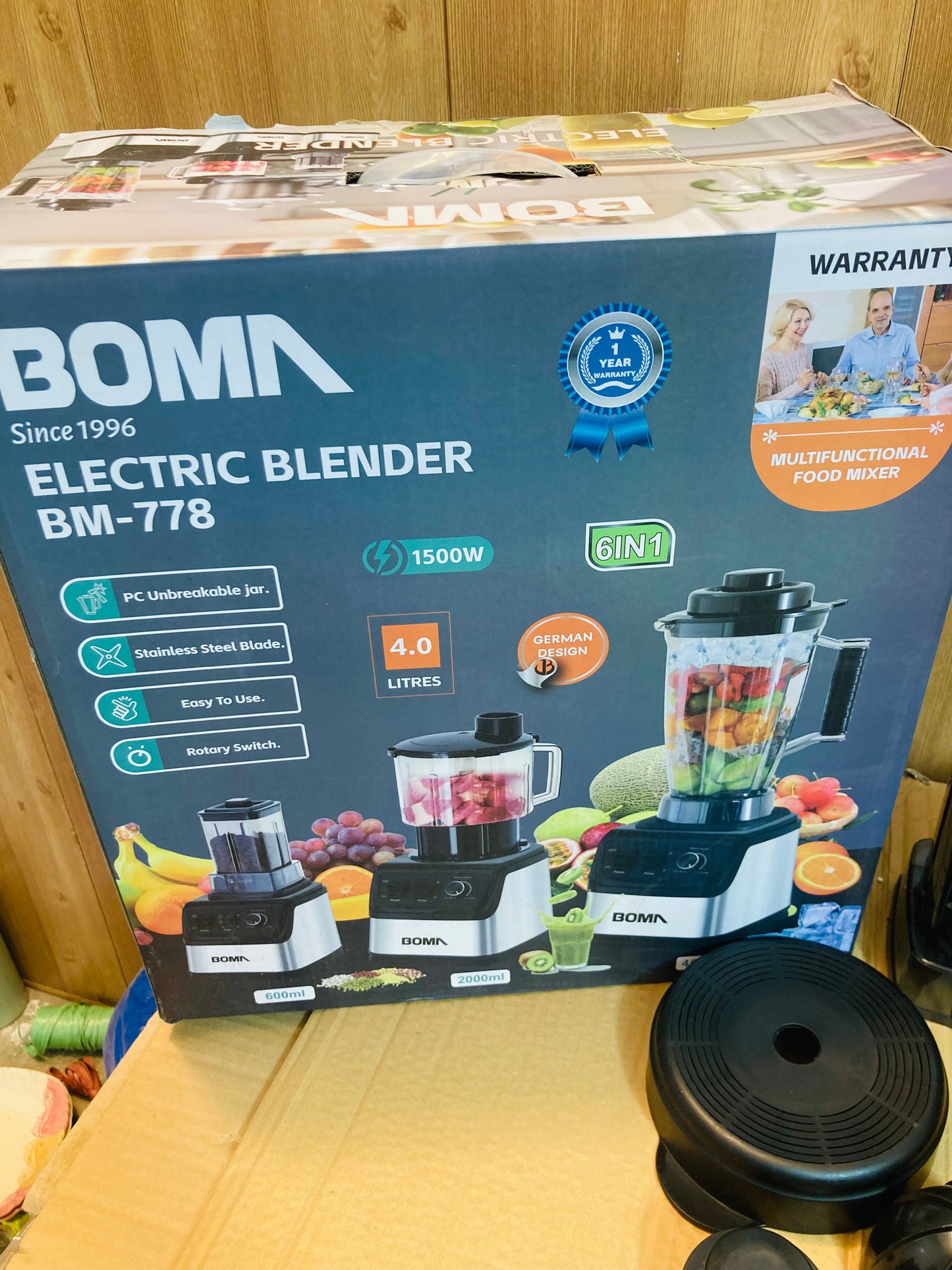 BOMA Germany 6-in-1 Multifunctional 4L Commercial Blender Set