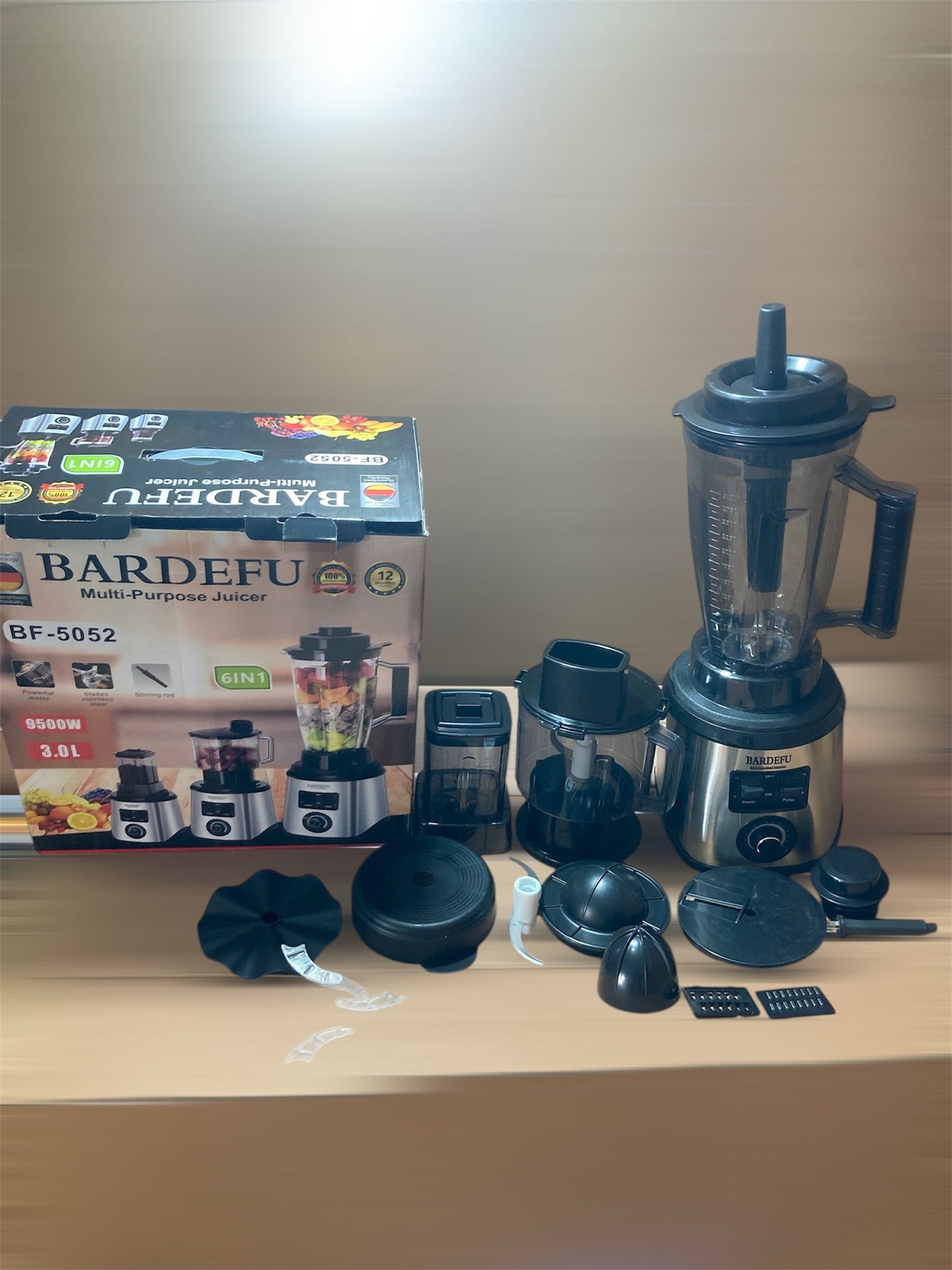 BARDEFU Germany Lot Imported 6-in-1 Multi-Purpose Blender BF-5052
