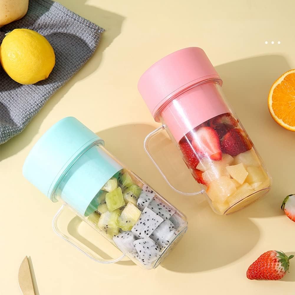 Portable Straw Cup Juicer Blender – 500ML, Rechargeable Juicer Maker