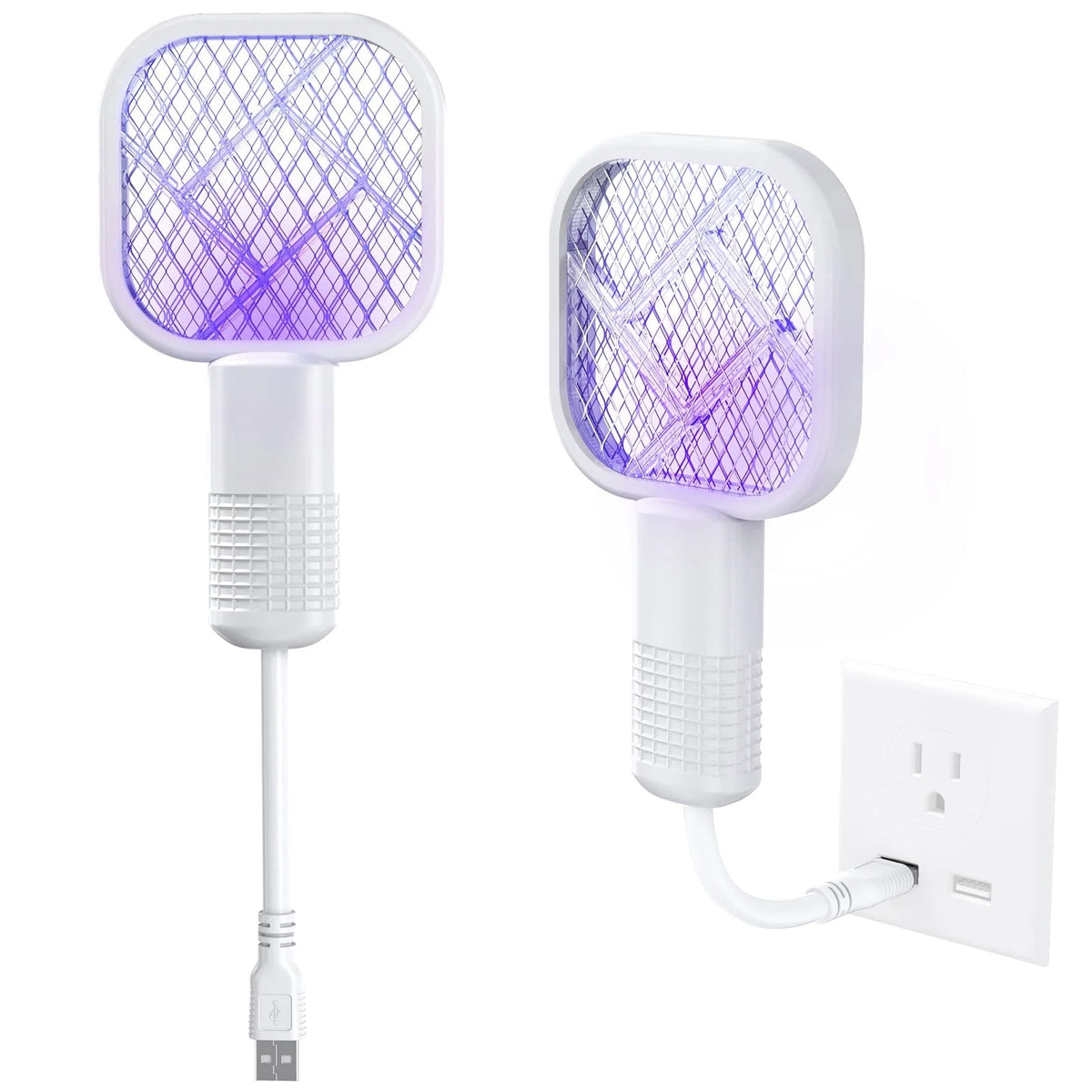 Electric Mosquito Killer Racket – 2-in-1 Rechargeable Bug Zapper