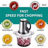 Food Processor & Vegetable + Meat Chopper - 3 Litre Steel Bowl – 1000W