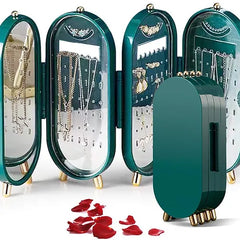 Acrylic Foldable Jewelry Storage Box – Transparent Organizer