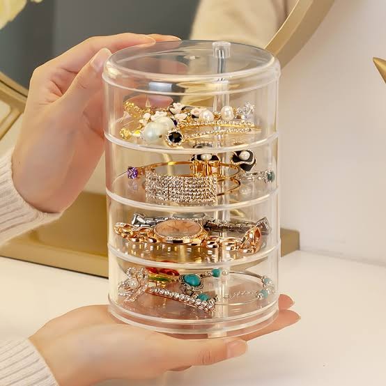 Acrylic Rotatable Jewelery Organizer (519)