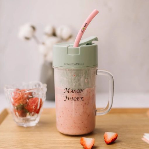 Portable Straw Cup Juicer Blender – 500ML, Rechargeable Juicer Maker