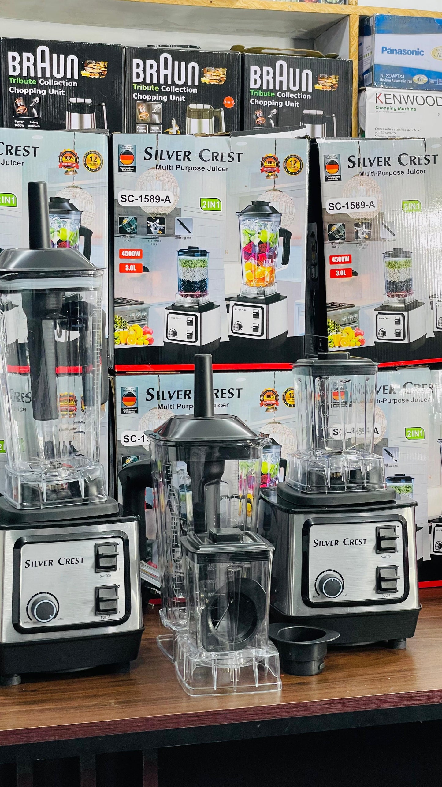 Silver Crest 2-in-1 Heavy Duty Blender & Grinder (2L Family Jar)