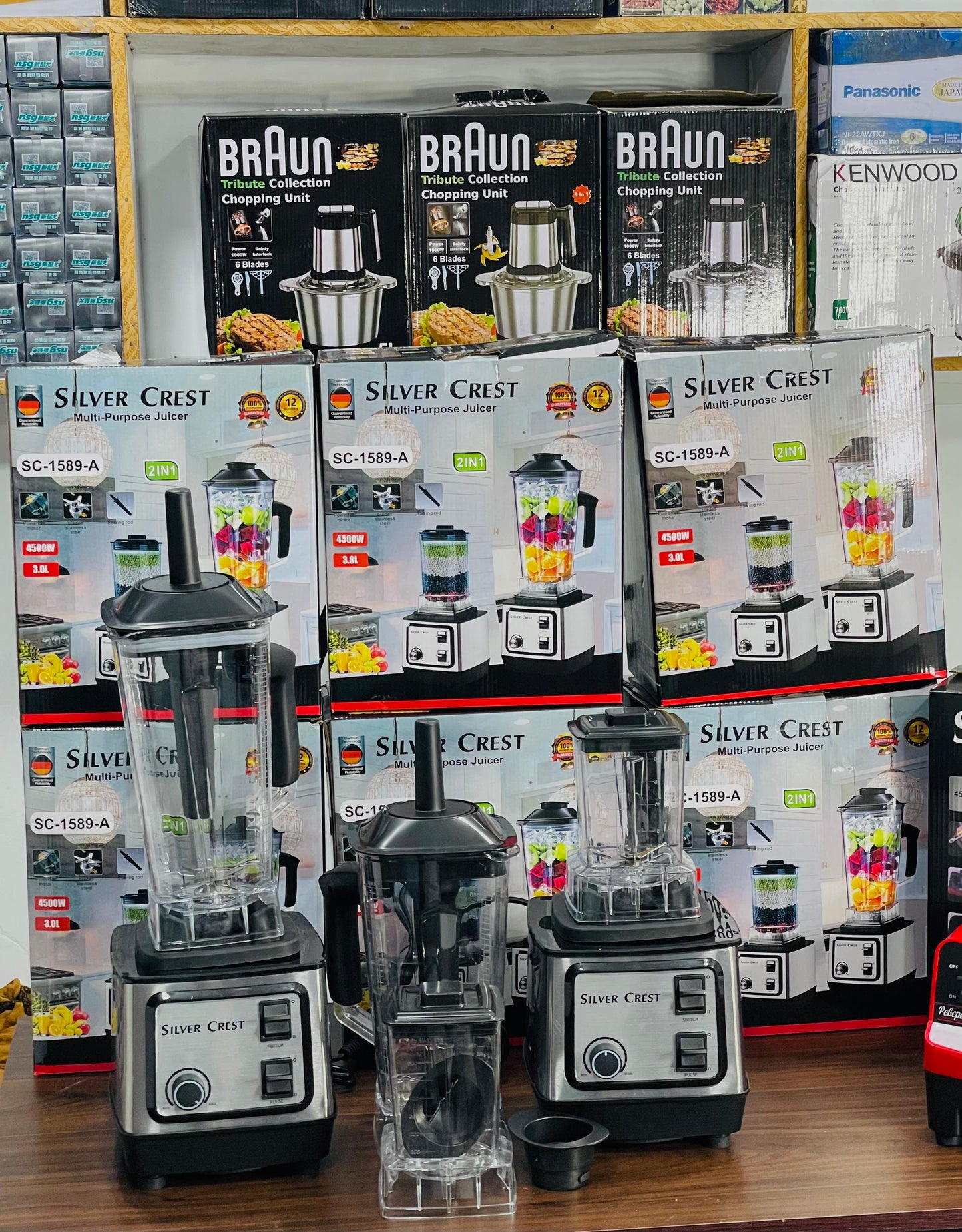 Silver Crest 2-in-1 Heavy Duty Blender & Grinder (2L Family Jar)