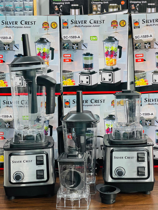 Silver Crest 2-in-1 Heavy Duty Blender & Grinder (2L Family Jar)