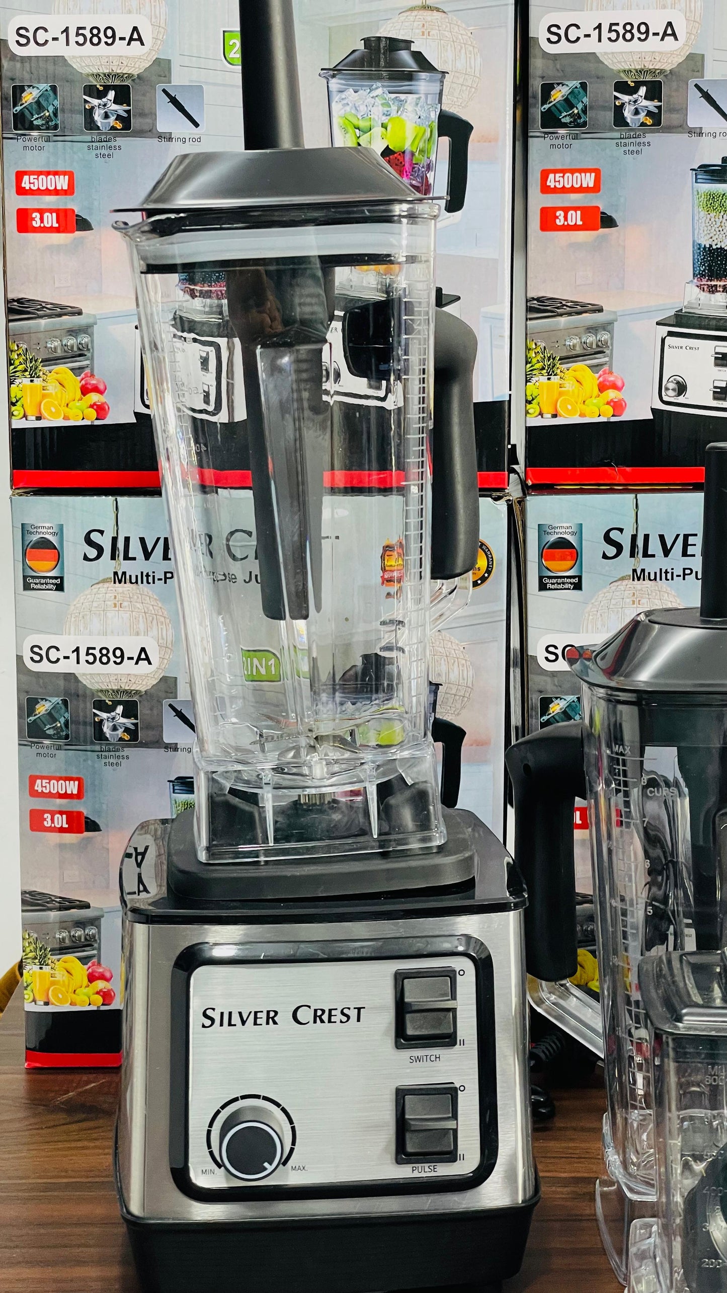 Silver Crest 2-in-1 Heavy Duty Blender & Grinder (2L Family Jar)