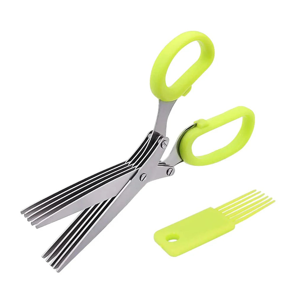 InnovaGoods 5-in-1 Multi-Blade Kitchen Scissors – Multi-Purpose Cutter